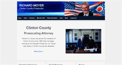 Desktop Screenshot of clintonprosecutor.com