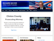 Tablet Screenshot of clintonprosecutor.com